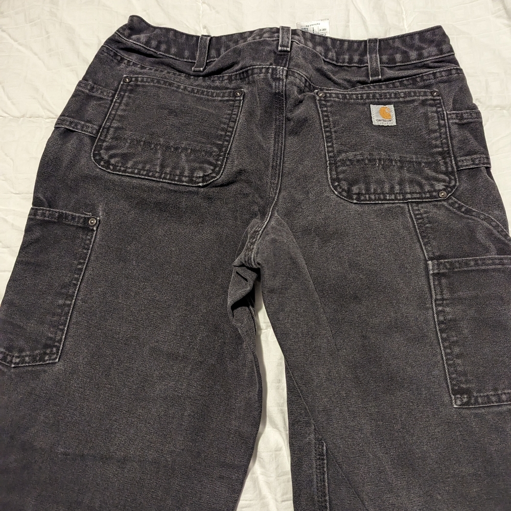  Carhartt 100681 Kane Double-Front Sandstone Duck Jeans - Women's Relaxed Fit